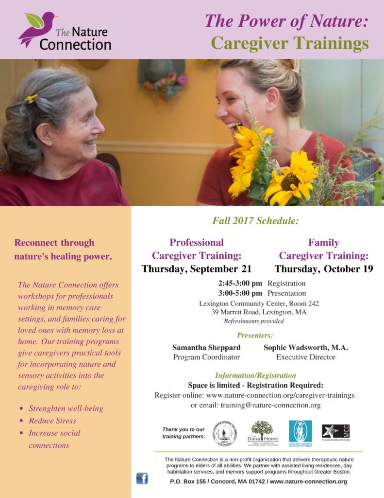 Professional Caregiver Training | The Nature Connection